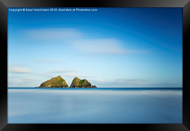 Sunrise - Holywell Bay Framed Print by Daryl Peter Hutchinson