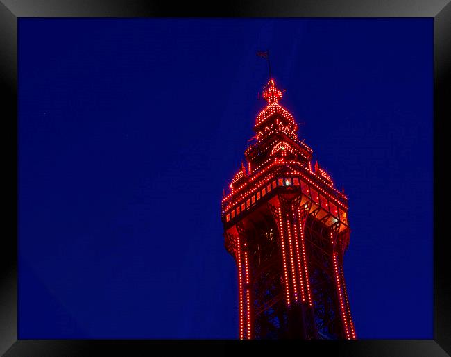 Blackpool Tower Framed Print by Victor Burnside