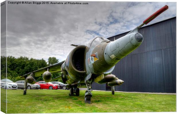  Hawker Harrier G.R.3 XV748 Canvas Print by Allan Briggs