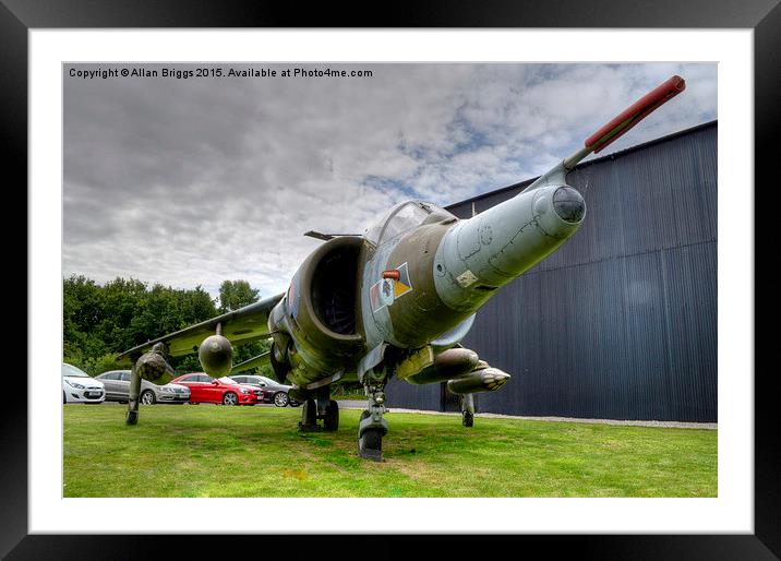  Hawker Harrier G.R.3 XV748 Framed Mounted Print by Allan Briggs