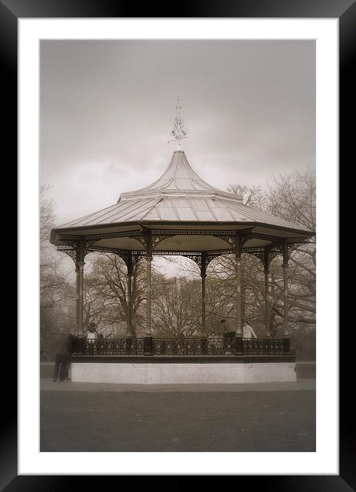Greenwich Park Bandstand Framed Mounted Print by Karen Martin