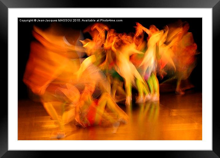  DANCERS Framed Mounted Print by Jean-Jacques MASSOU