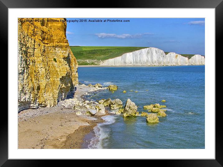  Seven Sisters and Hope Gap Framed Mounted Print by Colin Williams Photography