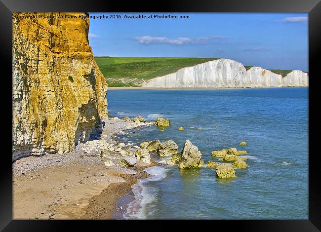  Seven Sisters and Hope Gap Framed Print by Colin Williams Photography