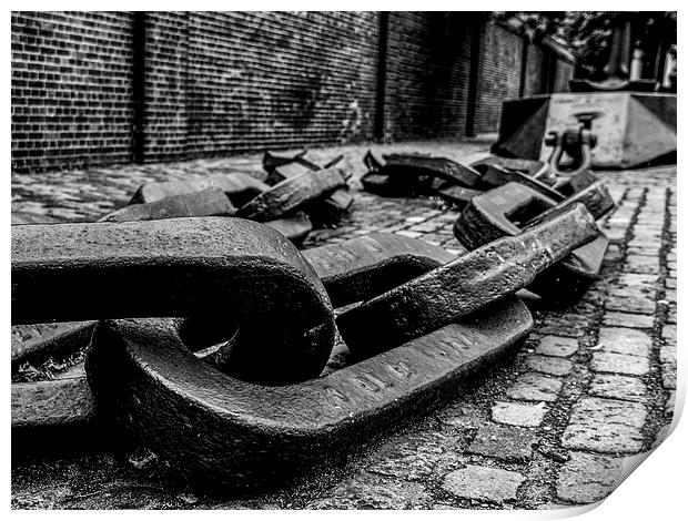 Anchor Chain in the Street Print by Jon Mills