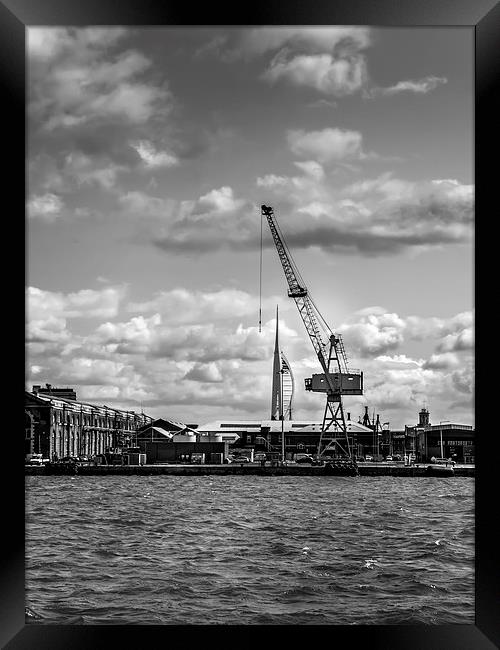 Dockyard & Spinnaker Tower Framed Print by Jon Mills