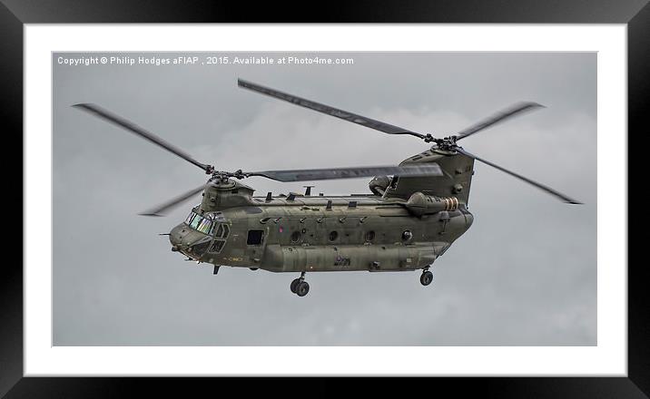 Boeing CH47 Chinook HC4 (1) Framed Mounted Print by Philip Hodges aFIAP ,