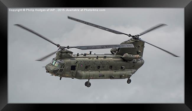 Boeing CH47 Chinook HC4 (1) Framed Print by Philip Hodges aFIAP ,