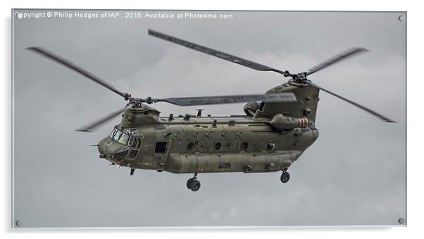 Boeing CH47 Chinook HC4 (1) Acrylic by Philip Hodges aFIAP ,