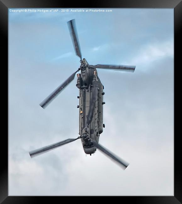  Boeing CH47 Chinook HC4 (2) Framed Print by Philip Hodges aFIAP ,