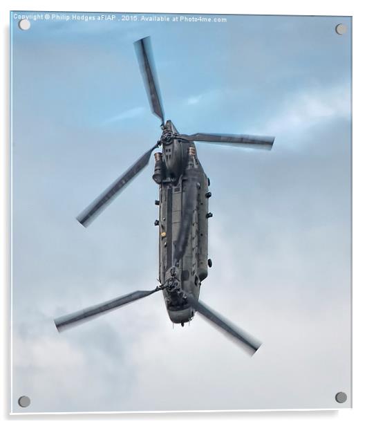  Boeing CH47 Chinook HC4 (2) Acrylic by Philip Hodges aFIAP ,