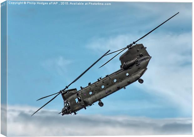   Boeing CH47 Chinook HC4 (3) Canvas Print by Philip Hodges aFIAP ,