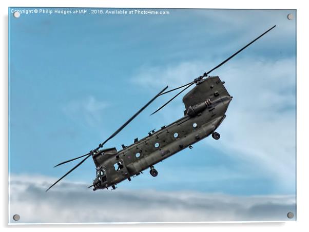   Boeing CH47 Chinook HC4 (3) Acrylic by Philip Hodges aFIAP ,