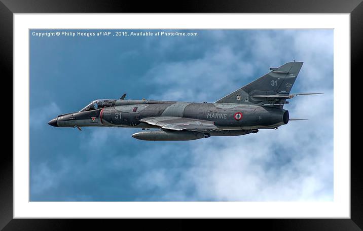  Dassault Breguet Super Etendard  Framed Mounted Print by Philip Hodges aFIAP ,