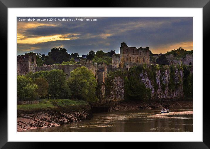 Evening At Chepstow  Framed Mounted Print by Ian Lewis