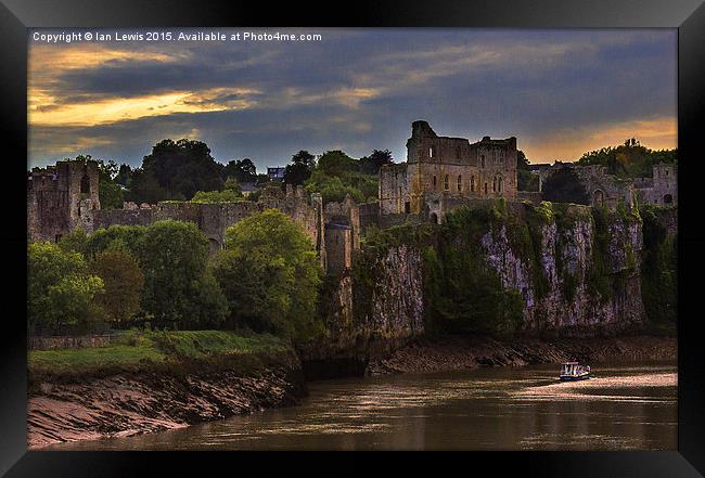 Evening At Chepstow  Framed Print by Ian Lewis