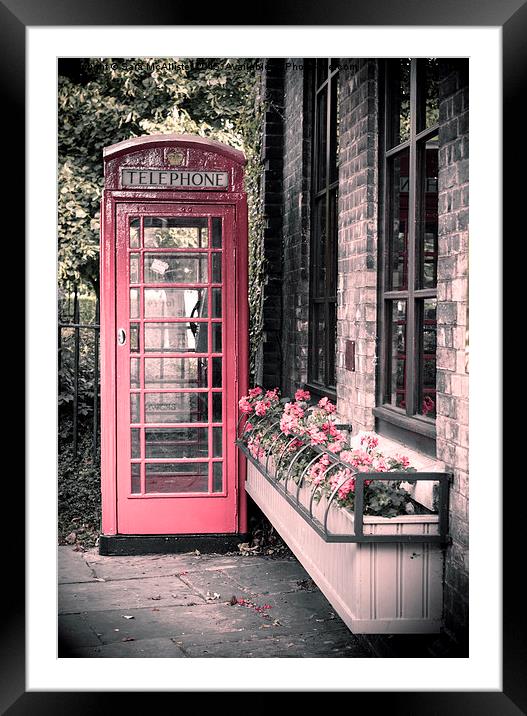  The Telephone Box Framed Mounted Print by Sara McAllister