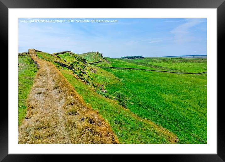  Hadrian's Wall Framed Mounted Print by Gisela Scheffbuch