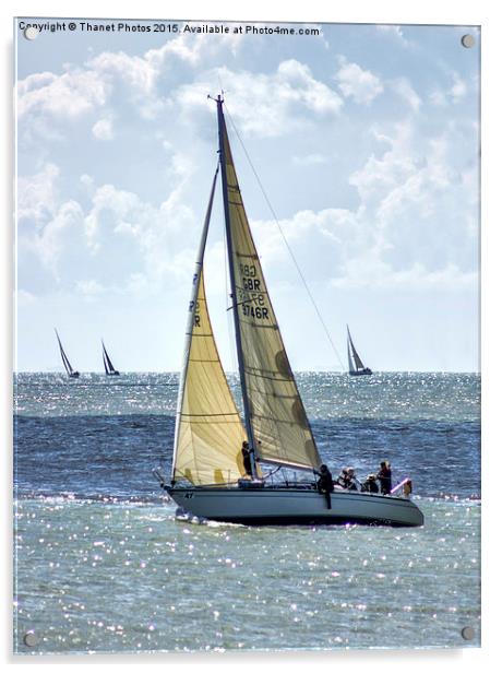  Yachts racing Acrylic by Thanet Photos