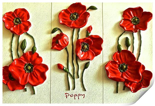  Poppy Poppy Poppy Print by Sue Bottomley
