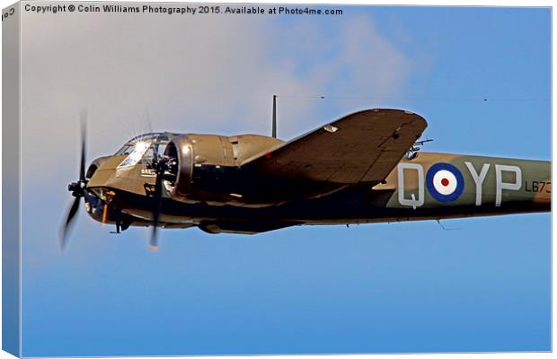  Bristol Blenheim RIAT 2015 1 Canvas Print by Colin Williams Photography