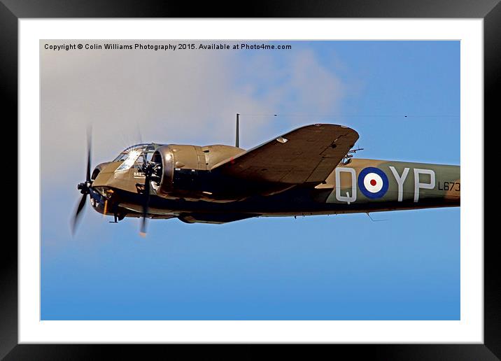  Bristol Blenheim RIAT 2015 1 Framed Mounted Print by Colin Williams Photography