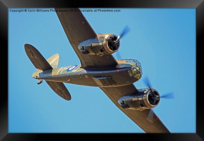  Bristol Blenheim RIAT 2015 2 Framed Print by Colin Williams Photography