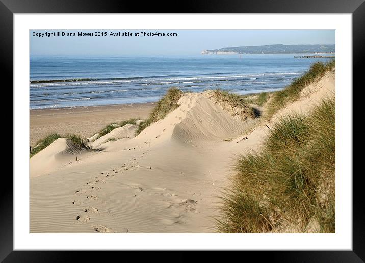 Camber Sands Framed Mounted Print by Diana Mower