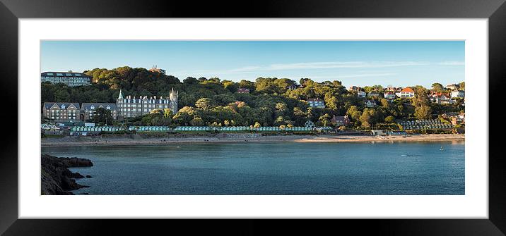  Langland bay Gower Framed Mounted Print by Leighton Collins
