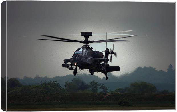  AH-64 Apache Canvas Print by Nigel Bangert