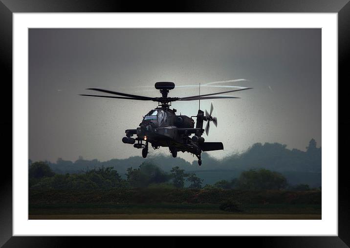  AH-64 Apache Framed Mounted Print by Nigel Bangert