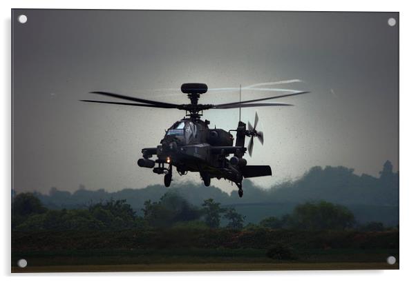  AH-64 Apache Acrylic by Nigel Bangert