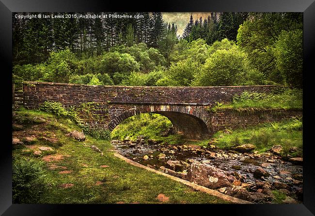  Bridge Over The Caerfanell Framed Print by Ian Lewis