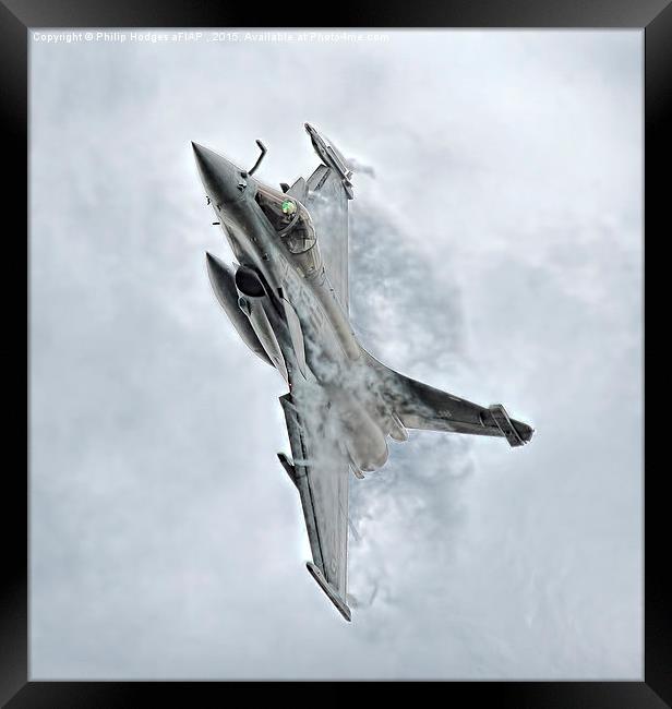 Dassault Rafale M (3)   Framed Print by Philip Hodges aFIAP ,