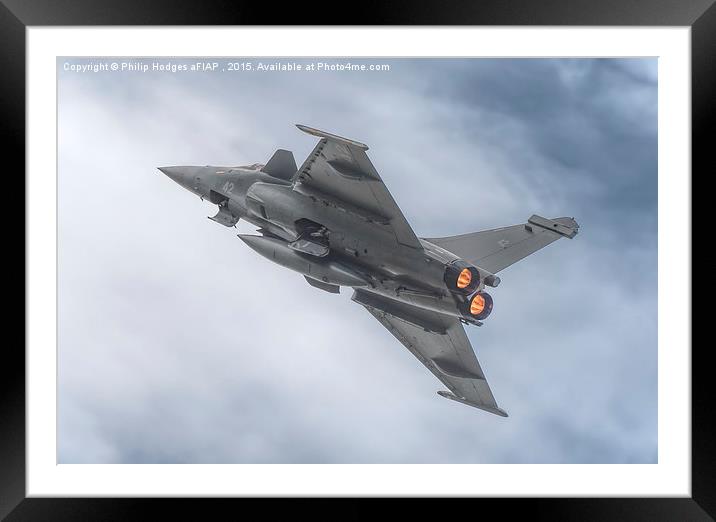 Dassault Rafale M (4)   Framed Mounted Print by Philip Hodges aFIAP ,