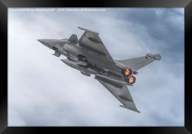 Dassault Rafale M (4)   Framed Print by Philip Hodges aFIAP ,
