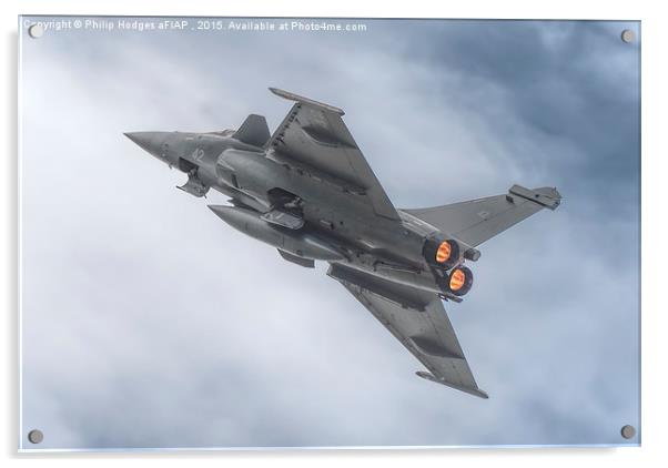 Dassault Rafale M (4)   Acrylic by Philip Hodges aFIAP ,