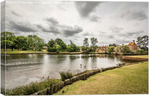  A view of Beaulieu  Canvas Print by Sue Knight