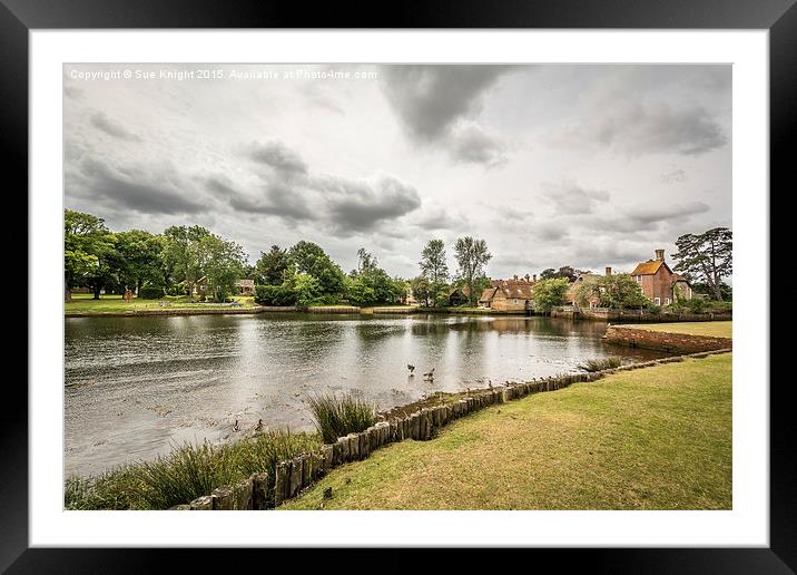  A view of Beaulieu  Framed Mounted Print by Sue Knight