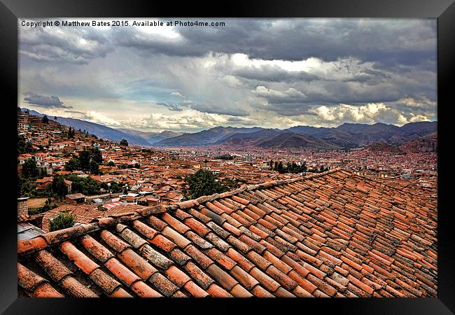 Cuzco view Framed Print by Matthew Bates