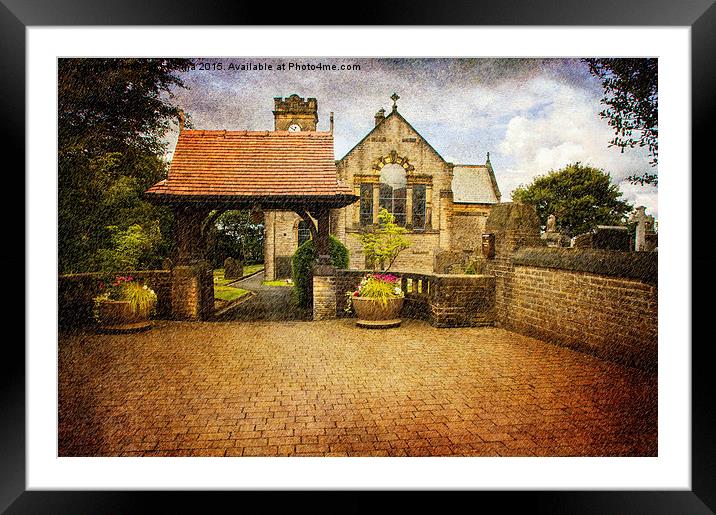  St Anne's Church, Lydgate Framed Mounted Print by Fine art by Rina