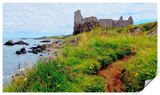  dunure castle-scotland Print by dale rys (LP)
