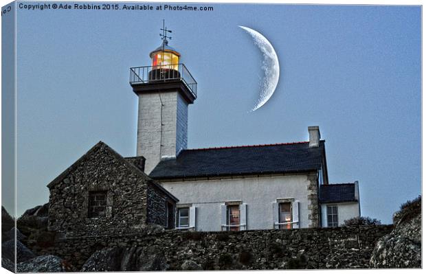  Lighthouse HDR & New Moon effect Canvas Print by Ade Robbins