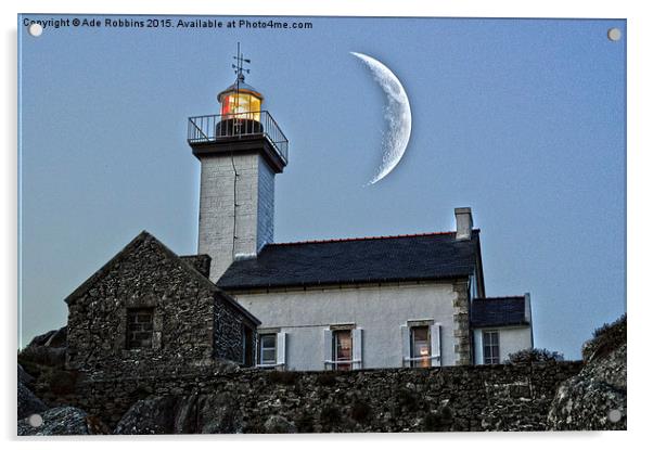  Lighthouse HDR & New Moon effect Acrylic by Ade Robbins