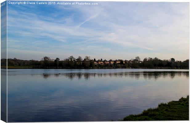  Earlswood Lakes Canvas Print by Claire Castelli