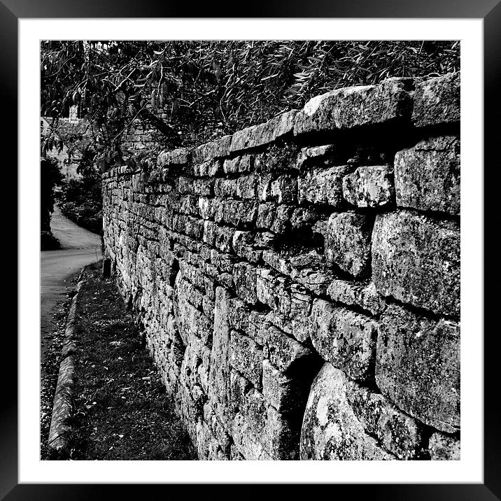 Another brick in the wall Framed Mounted Print by Claire Castelli