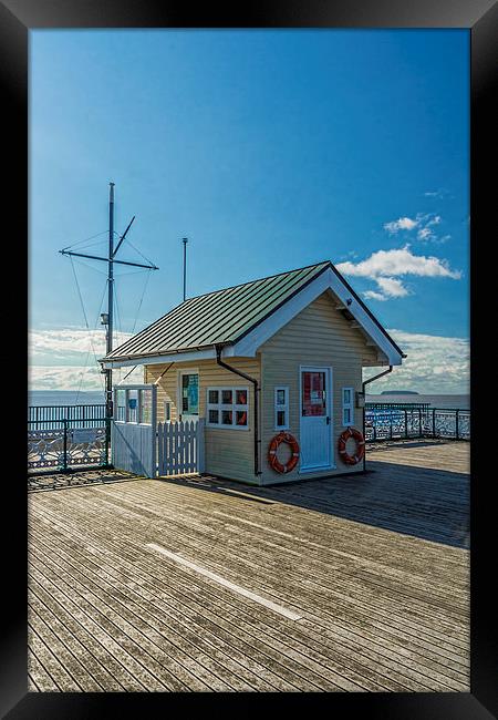 The Piermasters Hut Framed Print by Steve Purnell