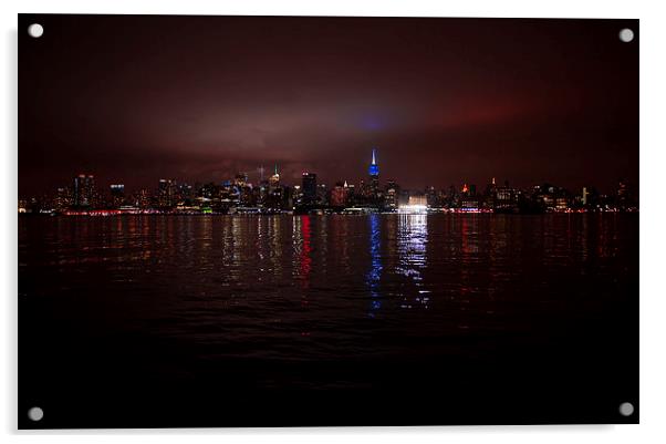  Manhattan Skyline Acrylic by jessica lee