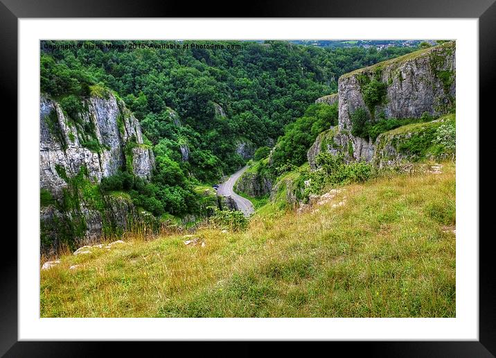  Cheddar Gorge  Framed Mounted Print by Diana Mower