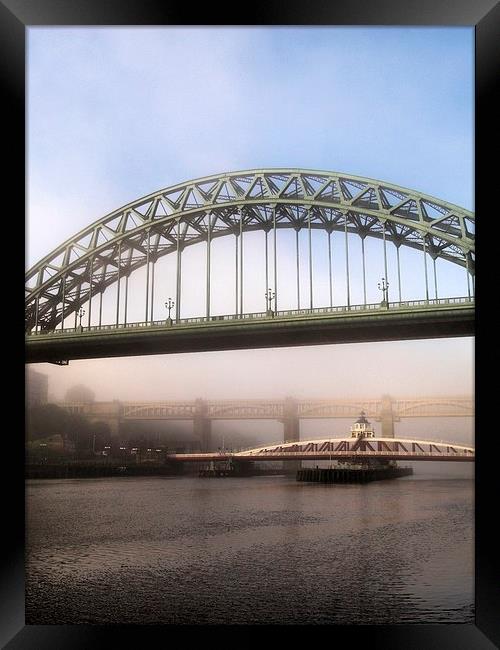  Misty Morning on Tyne Framed Print by Alexander Perry